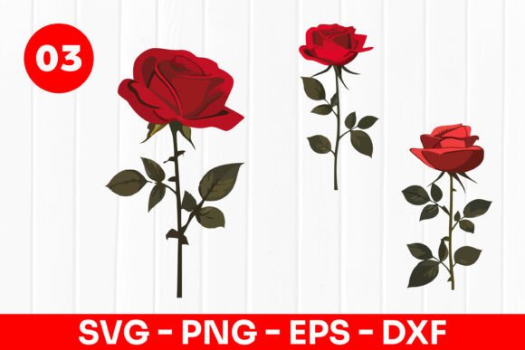 Download Red Rose Flower Romantic Design SVG PNG - Premium Resources