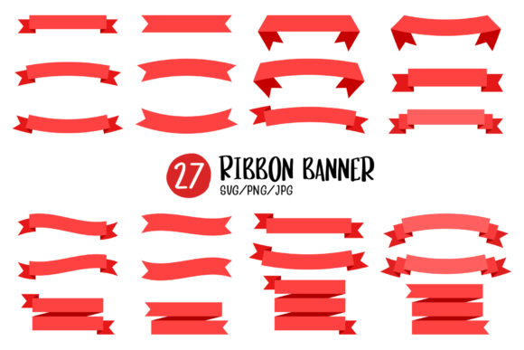 Download Red Ribbon Banner with Space for Text. - Space Collection