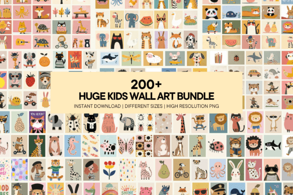 Download Colorful Kids Wall Art Nursery Printable - Table Collection